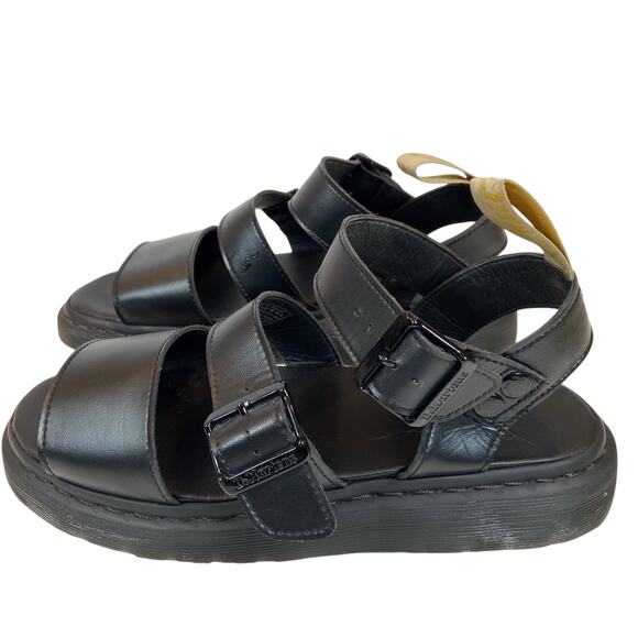 Dr Martens Vegan Gryphon Slingback Sandals Black Men's Size 10 / Womens 11 - Picture 2 of 7